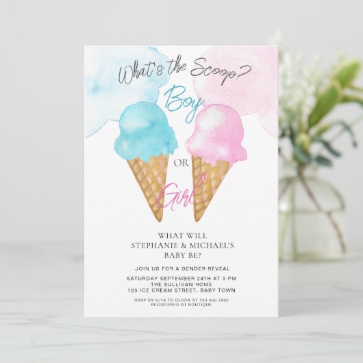 Was ist das Party für männliche oder weibliche Gen Einladung (Stehend Vorderseite)