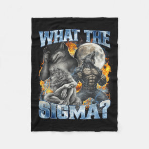 Was ist das Sigma Cool Funny Alpha Wolf Werwolf St Fleecedecke