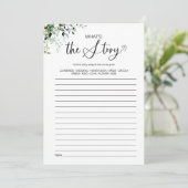 Was ist das Story Brautparty Game? Einladung (Stehend Vorderseite)