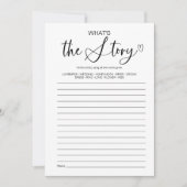 Was ist das Story Brautparty Game? Einladung (Vorderseite)