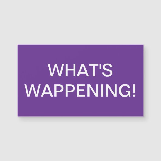 "Was ist das Wappening" Magnet? Magnetkarte (Vorderseite)