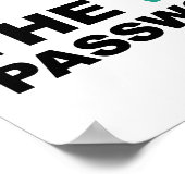 Was ist das WIFI Password Funny? Poster (Ecke)