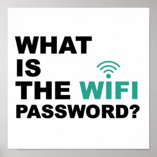 Was ist das WIFI Password Funny? Poster