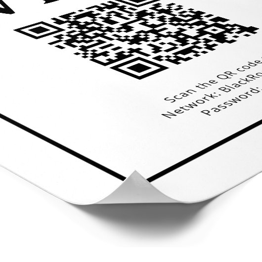 Was ist das Wifi? Unterschreiben für Zuhause zur F Poster (Ecke)