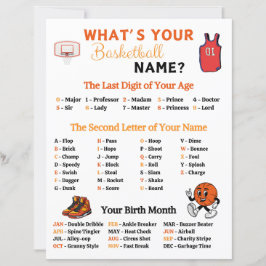 Was ist dein Basketballnamensspiel?