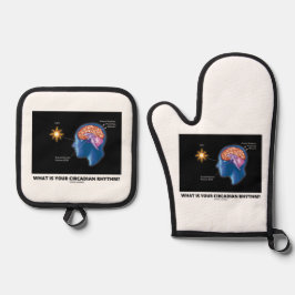 Was ist dein Circadianrhythmus? Ofenhandschuh & Topflappen-Set