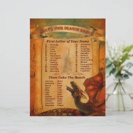 Was ist dein Drachenname druckbar?