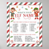 Was ist dein Elfername Weihnachts-Party? Poster (Vorne)