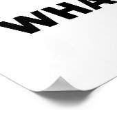 Was ist dein Limit? Spaß für die Begrenzungsfunkti Poster (Ecke)