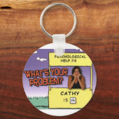 "Was ist dein Problem?" Schlüsselanhänger (Vorderseite)