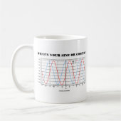 Was ist dein Sin oder deine Kosine? (Math Geometry Kaffeetasse (Links)