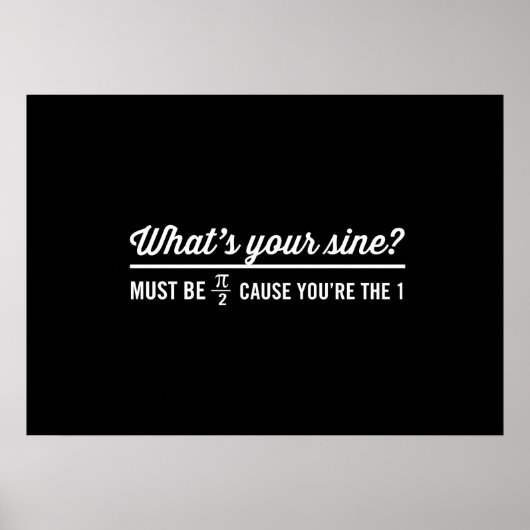 Was ist dein Sine? Poster (Vorne)