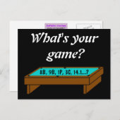 Was ist dein Spiel? Postkarte (Vorne/Hinten)