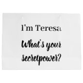 Was ist dein Superhelden-Design Große Geschenktüte (Rückseite)