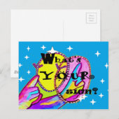 Was ist dein Zeichen? Postkarte (Vorne/Hinten)