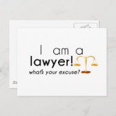 Was ist deine Ausrede? Postkarte (Vorne/Hinten)