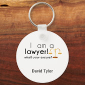 Was ist deine Ausrede? Schlüsselanhänger (Vorderseite)