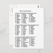 Was ist deine Blues Nickname? Postkarte (Vorne/Hinten)