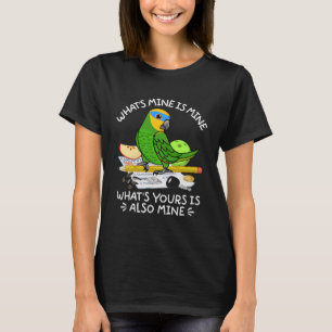 Was ist deine, mein Papagei I Orange geflügter Ama T-Shirt
