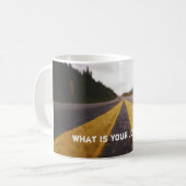 Was ist deine Reise? Kaffeetasse (Vorderseite Links)