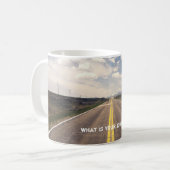 Was ist deine Reise? Kaffeetasse (Vorderseite Links)