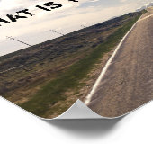 Was ist deine Reise? Poster (Ecke)