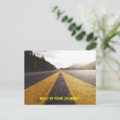 Was ist deine Reise? Postkarte (Stehend Vorderseite)