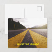 Was ist deine Reise? Postkarte (Vorne/Hinten)