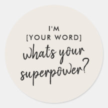 Was ist deine Supermacht? | Modern Super Hero Gray