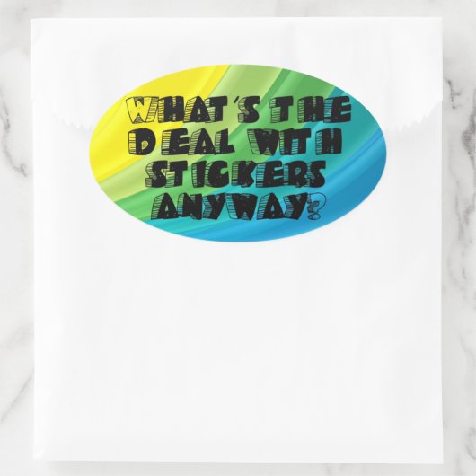 Was ist denn mit Stickern? Aufkleber (Tasche)