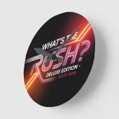 Was ist der Ansturm? Deluxe Edition Cover Art Runde Wanduhr (Winkel)