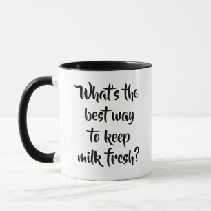 Was ist der beste Weg, Milch frisch zu halten Vega Tasse