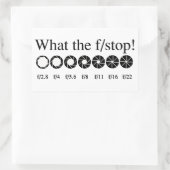 WAS IST DER FALL/STOPP? RECHTECKIGER AUFKLEBER (Tasche)