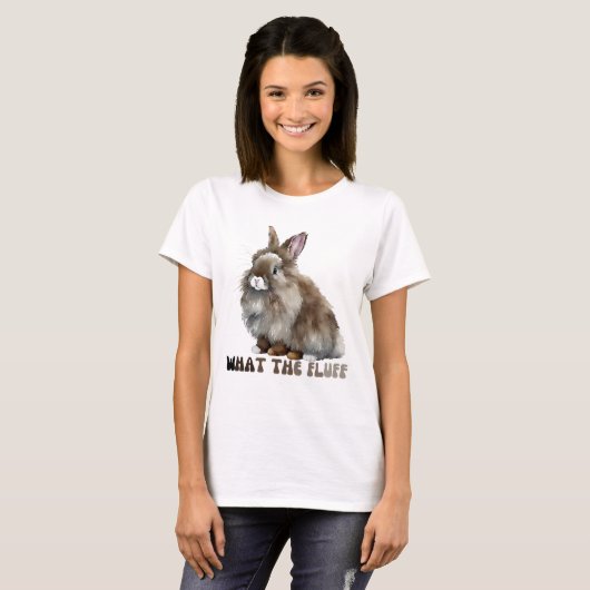 Was ist der Fluff Lionhead Rabbit T - Shirt? T-Shirt (Vorne ganz)