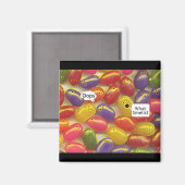 Was ist der Geruch? Jelly Beans Magnet (Vorderseite/Rückseite)