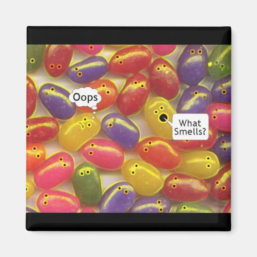 Was ist der Geruch? Jelly Beans Magnet (Vorne)