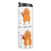 Was ist der Hühnerfisch? | Funny Spaß Thermosbecher (Nach rechts gedreht)