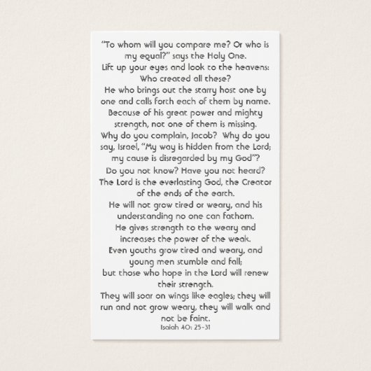 Was ist der Mensch, den du achtest? (Rückseite)