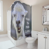 Was ist der Prob- Llama? Niedlich Funny LLAMA Duschvorhang (Beispiel)