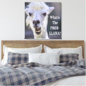 Was ist der Prob- Llama? Niedlich Funny LLAMA Leinwanddruck (Insitu (Schlafzimmer))