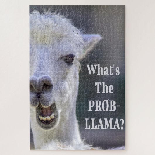 Was ist der Prob- Llama? Niedlich Funny LLAMA Puzzle (Vertikal)
