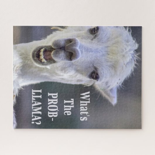 Was ist der Prob-Llama? Niedliche LLAMA Puzzle (Horizontal)