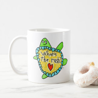 "Was ist der Rush?" Kaffeetasse