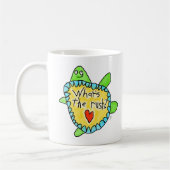 "Was ist der Rush?" Kaffeetasse (Links)