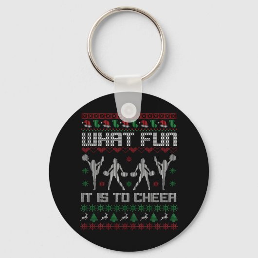 Was ist der Spaß, Cheerleader Christmas GIft zu ju Schlüsselanhänger (Vorderseite)