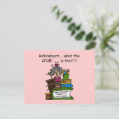 Was ist der Spaß für Rentenzahlungen? Postkarte (Stehend Vorderseite)