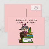 Was ist der Spaß für Rentenzahlungen? Postkarte (Vorne/Hinten)