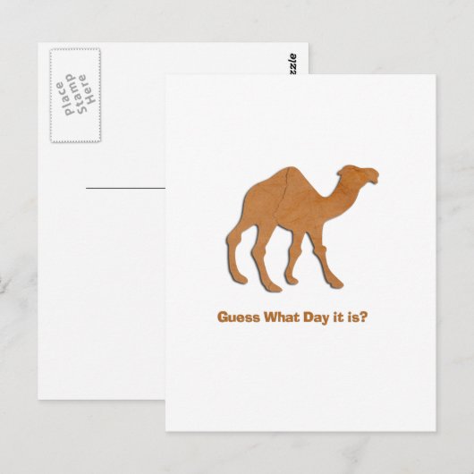 WAS IST DER TAG? POSTKARTE (Vorne/Hinten)