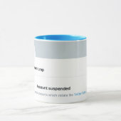 Was ist der Tee? Trump aus Twitter verboten Tasse (Zentrum)