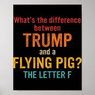 Was ist der Unterschied zwischen Trump und einem f Poster